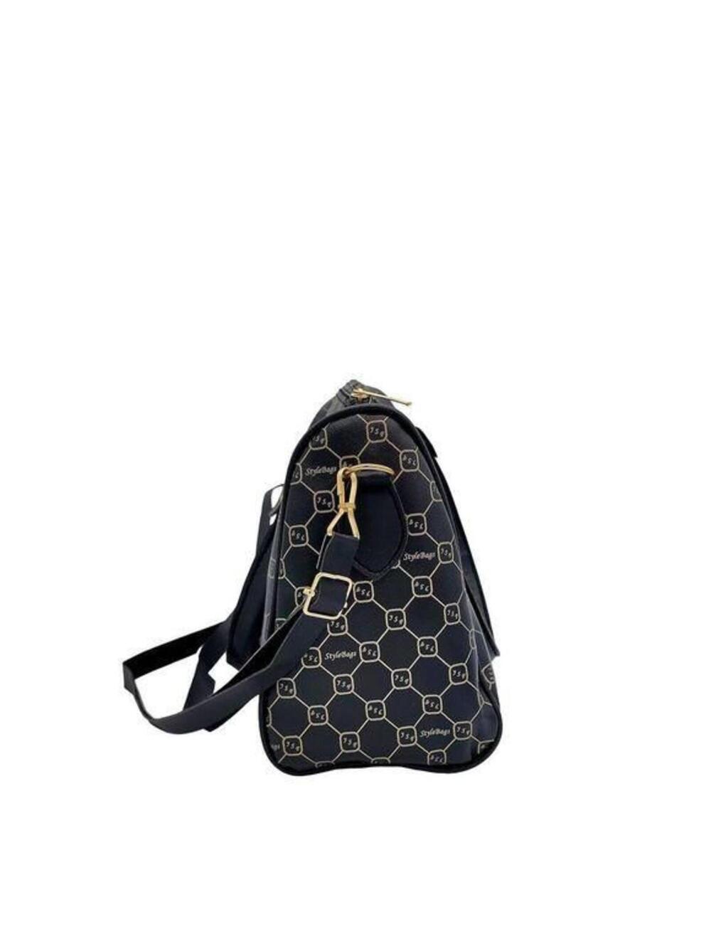 Geometric Print Large Handbag - Picture 4 of 10